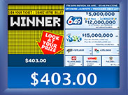 中獎信息： $4,999.99及以下的屏幕圖像1
